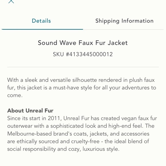 ANTHROPOLOGIE NWT Unreal Fur Faux Fur Jacket Size M. - Picture 5 of 11